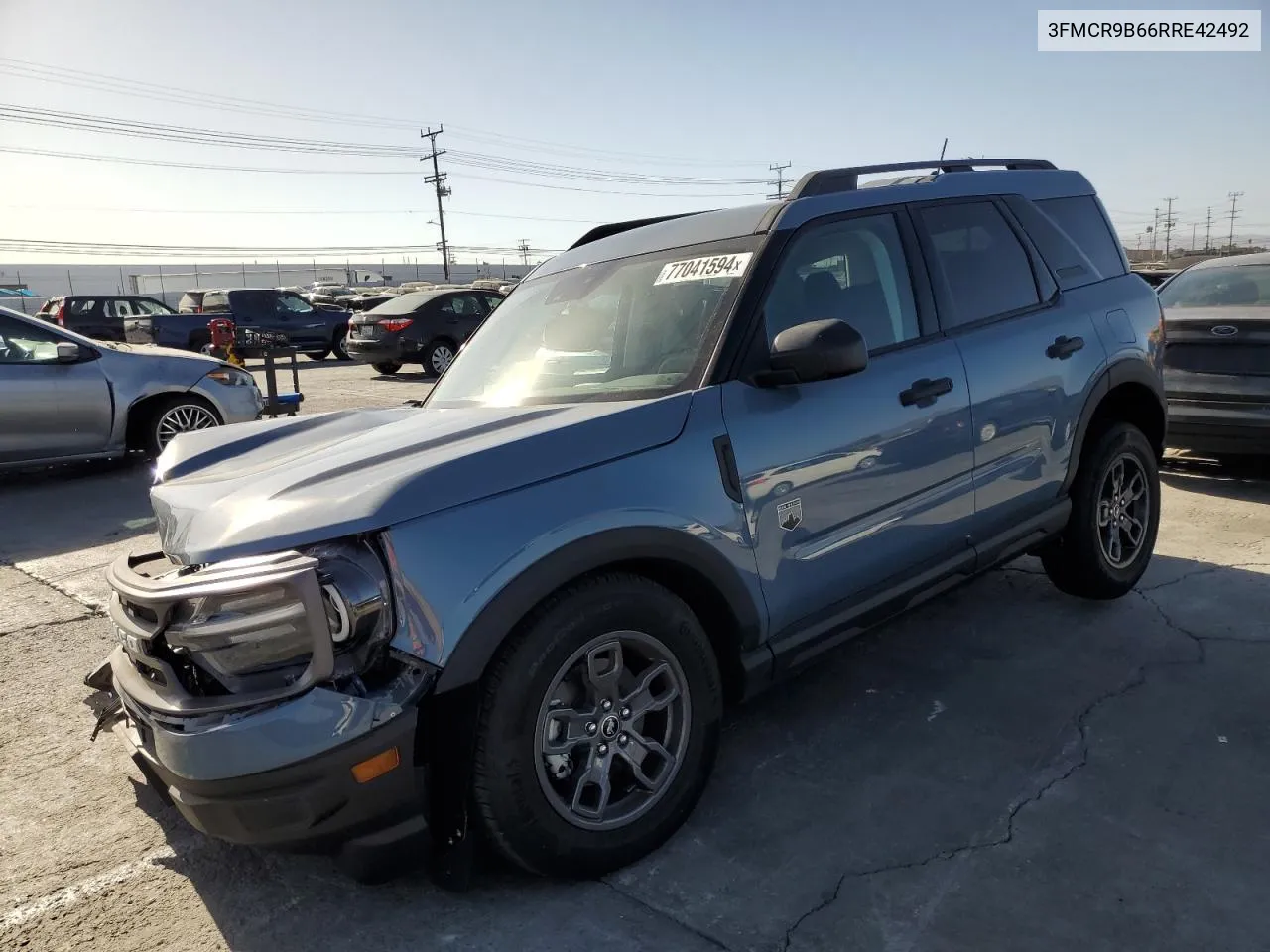 2024 Ford Bronco Sport Big Bend VIN: 3FMCR9B66RRE42492 Lot: 77041594