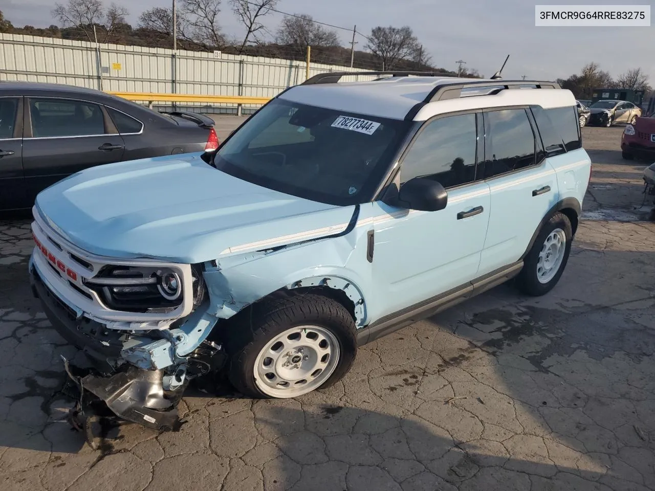 2024 Ford Bronco Sport Heritage VIN: 3FMCR9G64RRE83275 Lot: 78277344