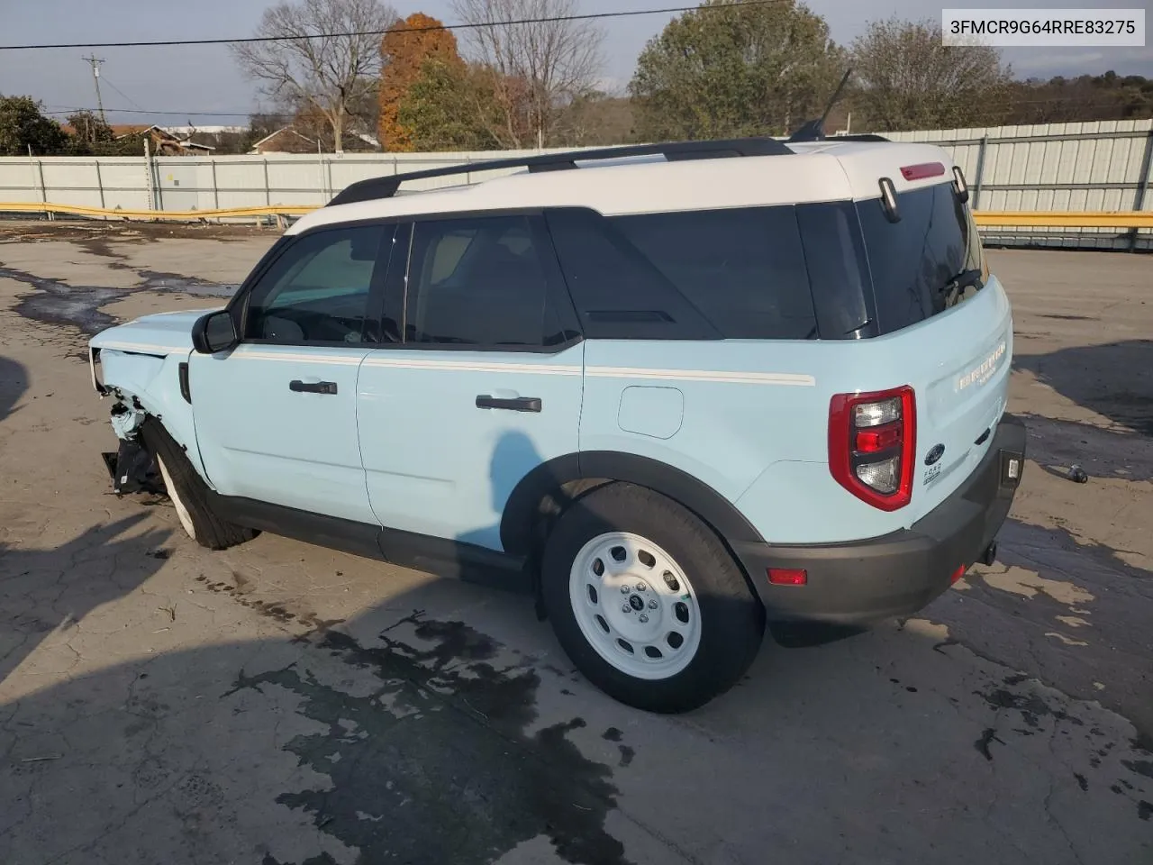 2024 Ford Bronco Sport Heritage VIN: 3FMCR9G64RRE83275 Lot: 78277344