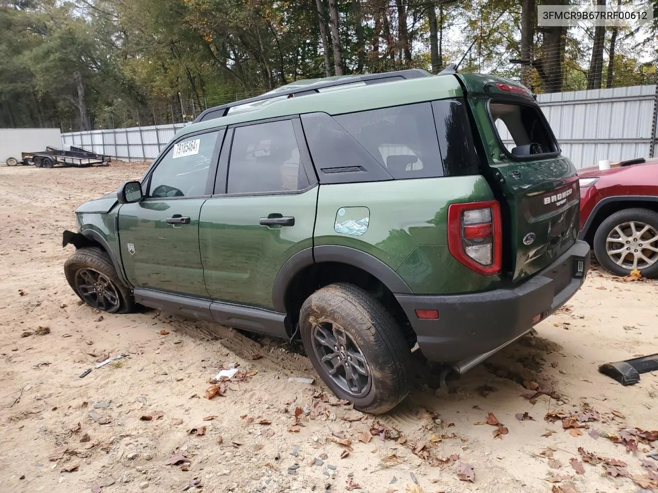 2024 Ford Bronco Sport Big Bend VIN: 3FMCR9B67RRF00612 Lot: 79185464