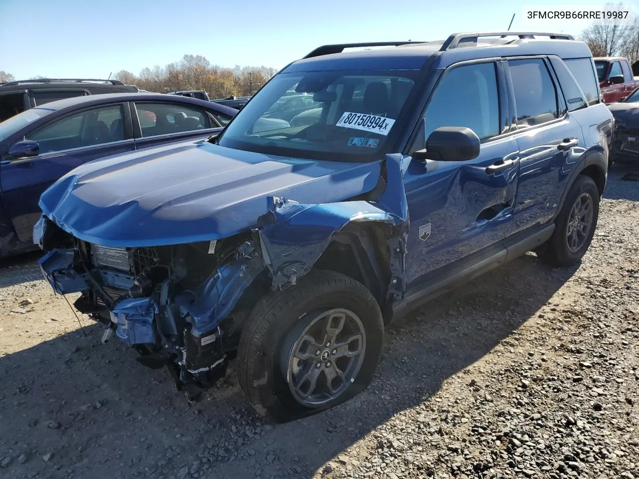 2024 Ford Bronco Sport Big Bend VIN: 3FMCR9B66RRE19987 Lot: 80150994