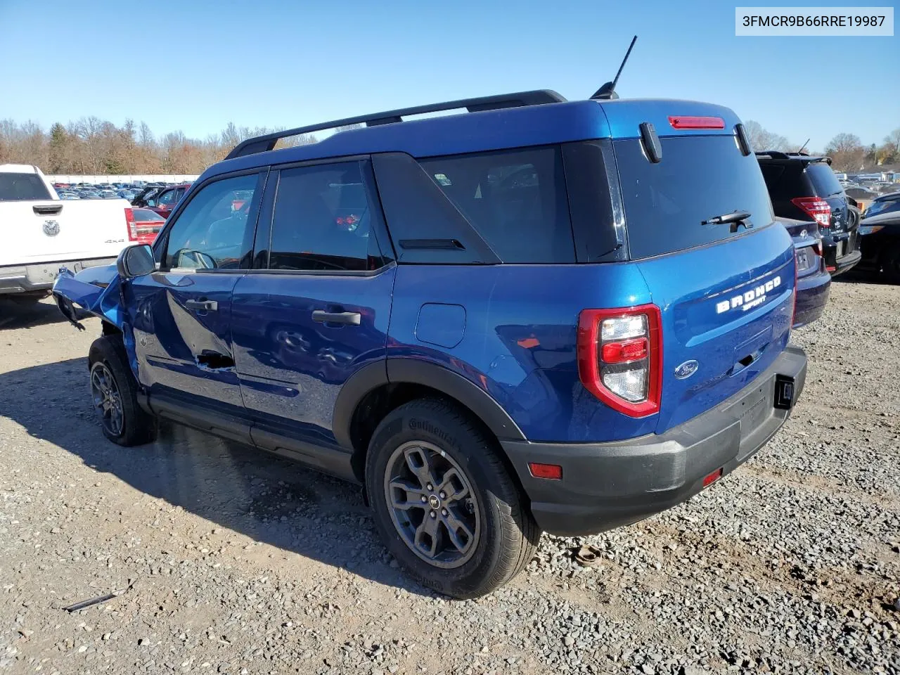 2024 Ford Bronco Sport Big Bend VIN: 3FMCR9B66RRE19987 Lot: 80150994