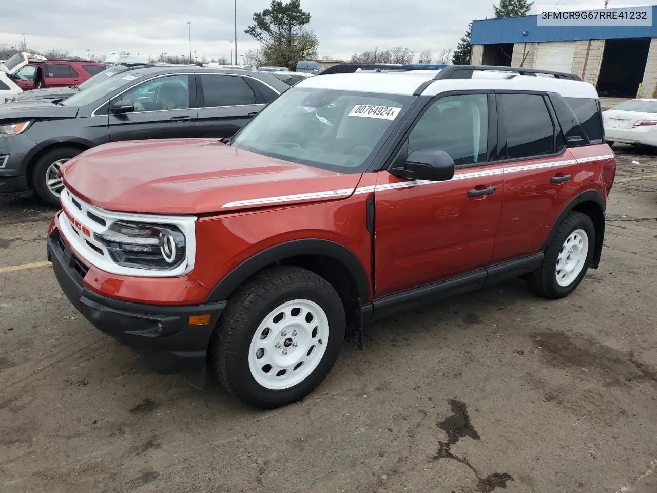 2024 Ford Bronco Sport Heritage VIN: 3FMCR9G67RRE41232 Lot: 80764924