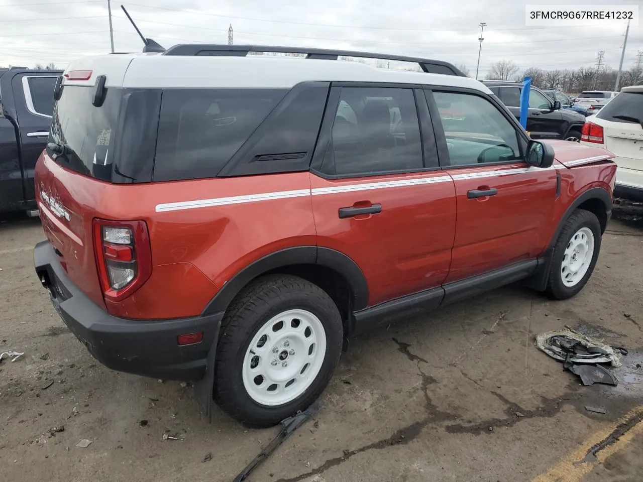 2024 Ford Bronco Sport Heritage VIN: 3FMCR9G67RRE41232 Lot: 80764924