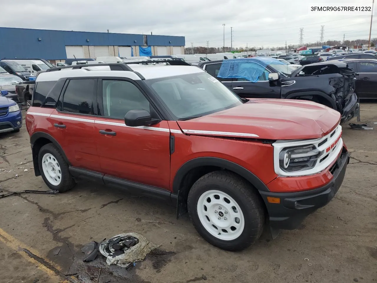 2024 Ford Bronco Sport Heritage VIN: 3FMCR9G67RRE41232 Lot: 80764924