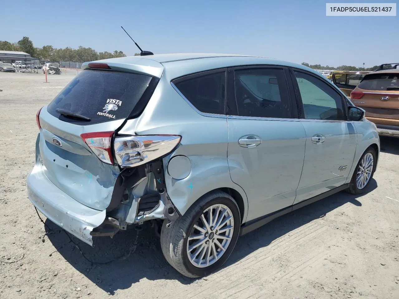 2014 Ford C-Max Premium VIN: 1FADP5CU6EL521437 Lot: 62226124