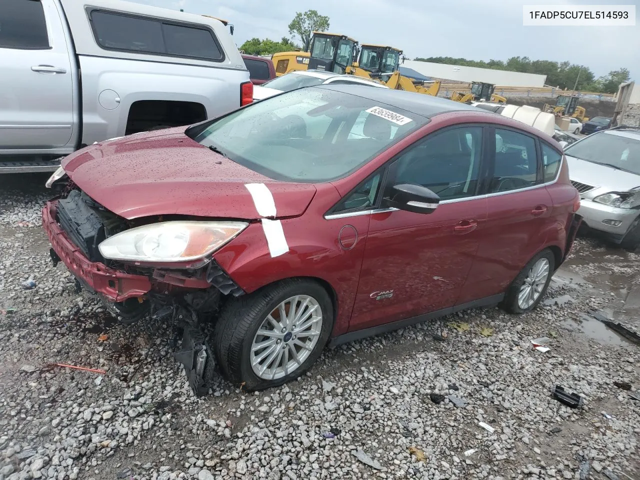 2014 Ford C-Max Premium VIN: 1FADP5CU7EL514593 Lot: 63659984