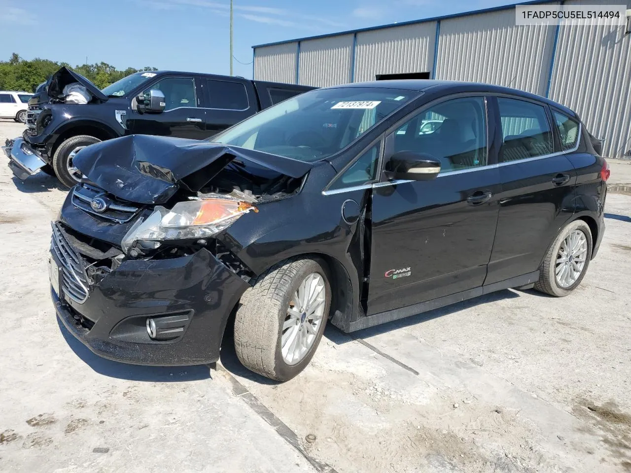 2014 Ford C-Max Premium VIN: 1FADP5CU5EL514494 Lot: 72137974