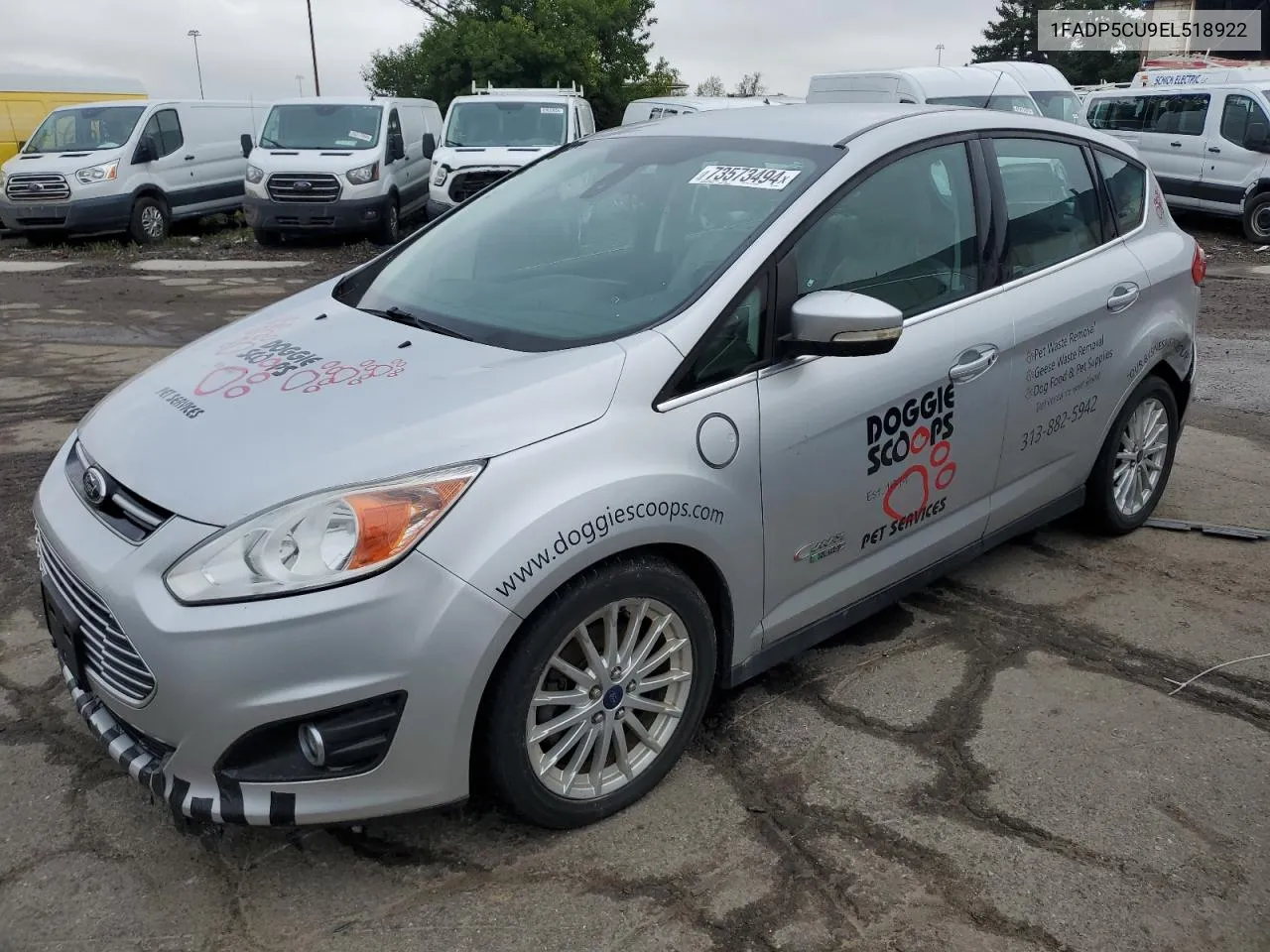 2014 Ford C-Max Premium VIN: 1FADP5CU9EL518922 Lot: 73573494