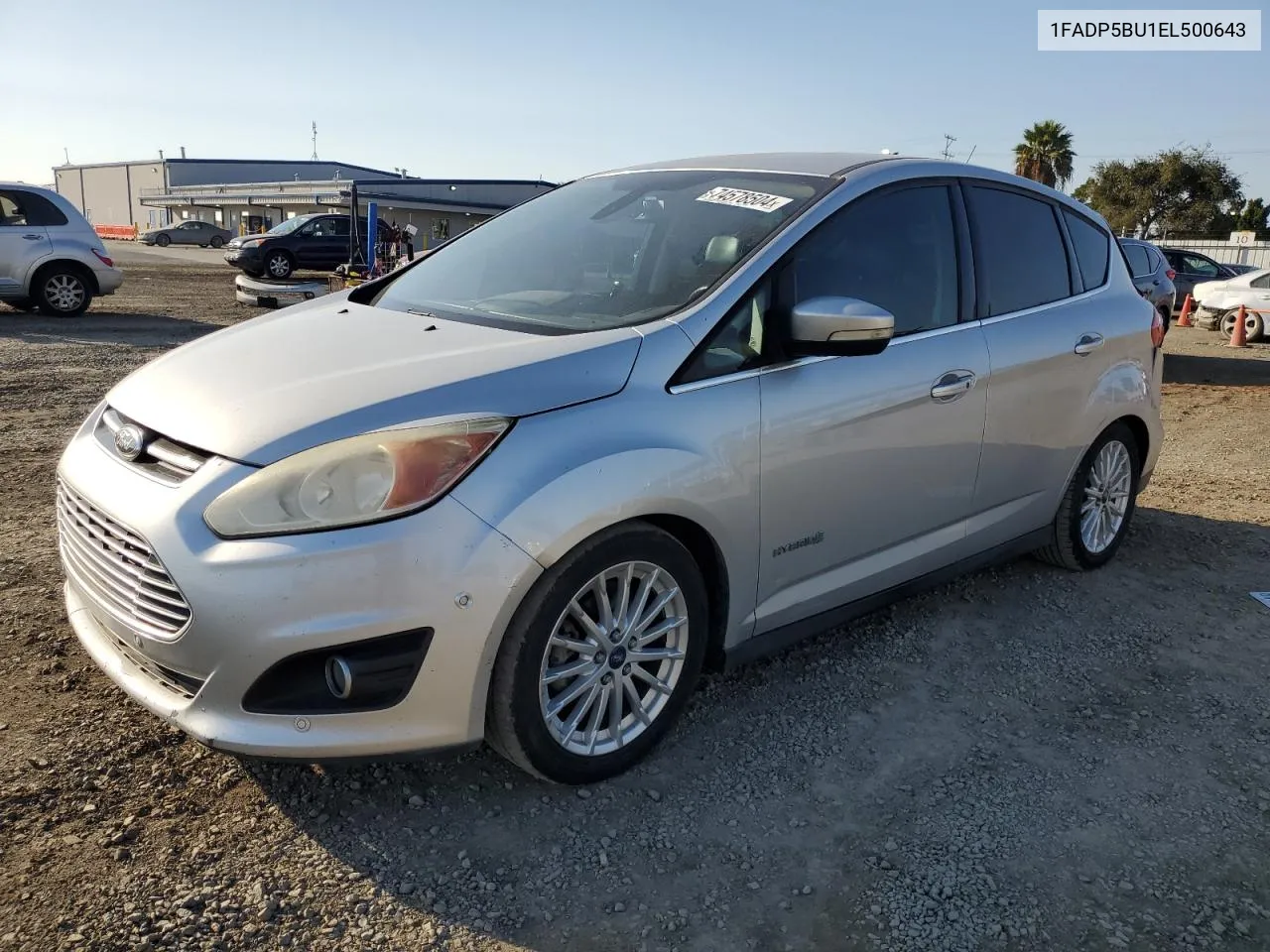 2014 Ford C-Max Sel VIN: 1FADP5BU1EL500643 Lot: 74578504