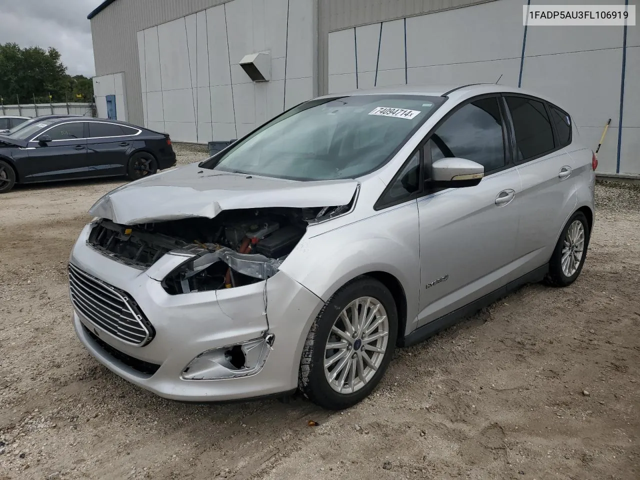 2015 Ford C-Max Se VIN: 1FADP5AU3FL106919 Lot: 74094714