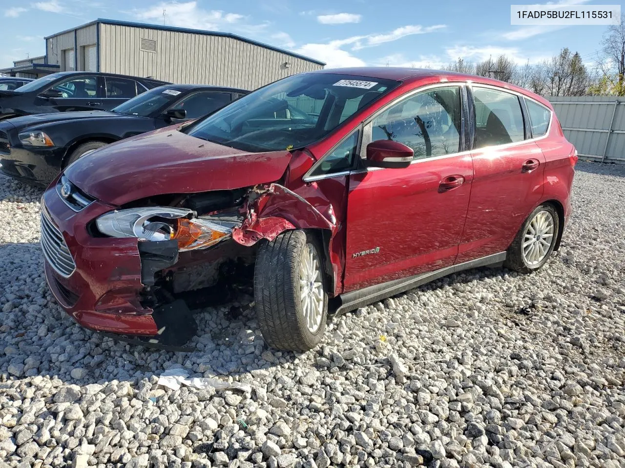 2015 Ford C-Max Sel VIN: 1FADP5BU2FL115531 Lot: 77545574