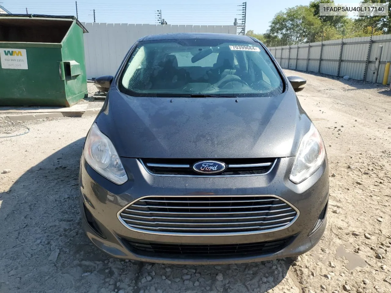 2016 Ford C-Max Se VIN: 1FADP5AU4GL117140 Lot: 70399684