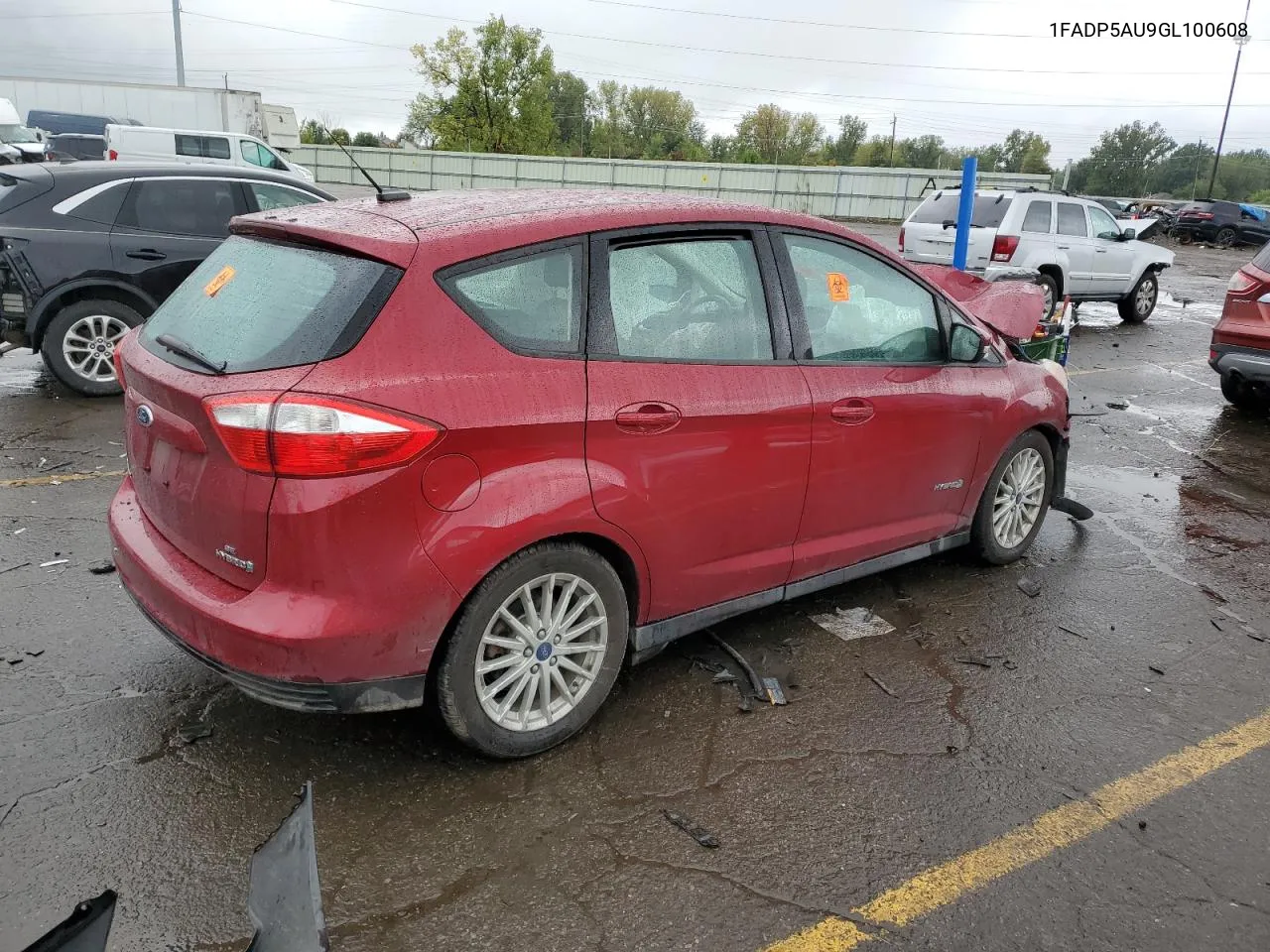 2016 Ford C-Max Se VIN: 1FADP5AU9GL100608 Lot: 72993384