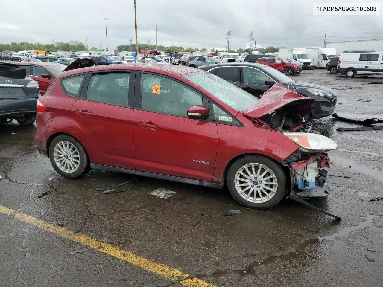 2016 Ford C-Max Se VIN: 1FADP5AU9GL100608 Lot: 72993384