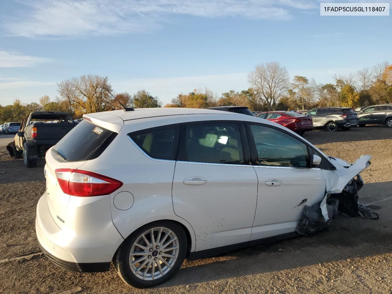 2016 Ford C-Max Premium Sel VIN: 1FADP5CU5GL118407 Lot: 77982224