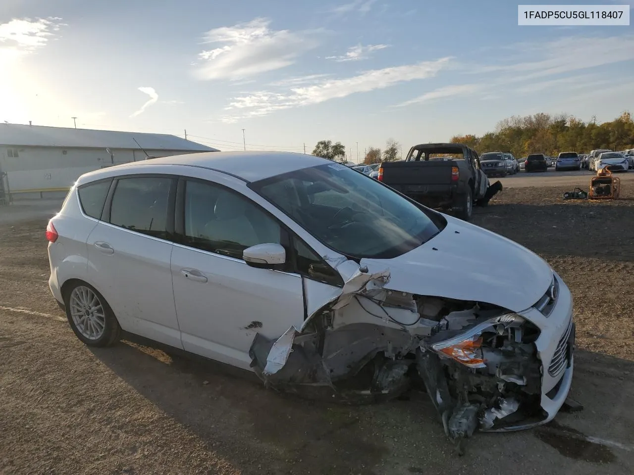 2016 Ford C-Max Premium Sel VIN: 1FADP5CU5GL118407 Lot: 77982224