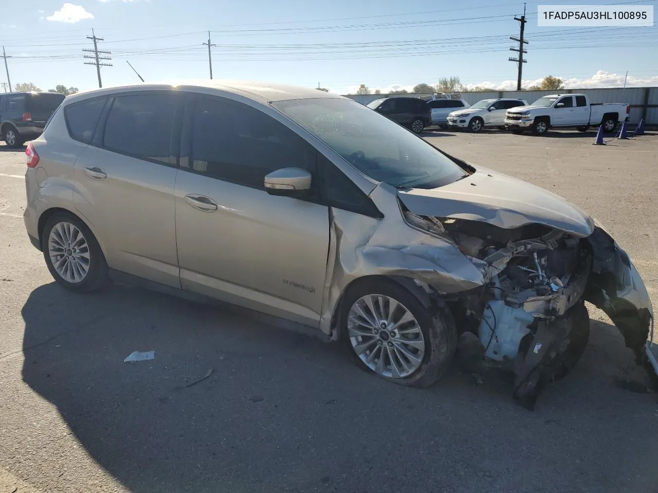 2017 Ford C-Max Se VIN: 1FADP5AU3HL100895 Lot: 78180724