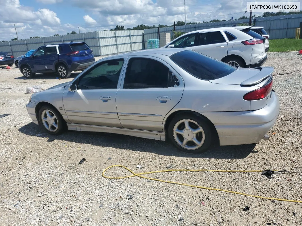 1998 Ford Contour Svt VIN: 1FAFP68G1WK182658 Lot: 74499894