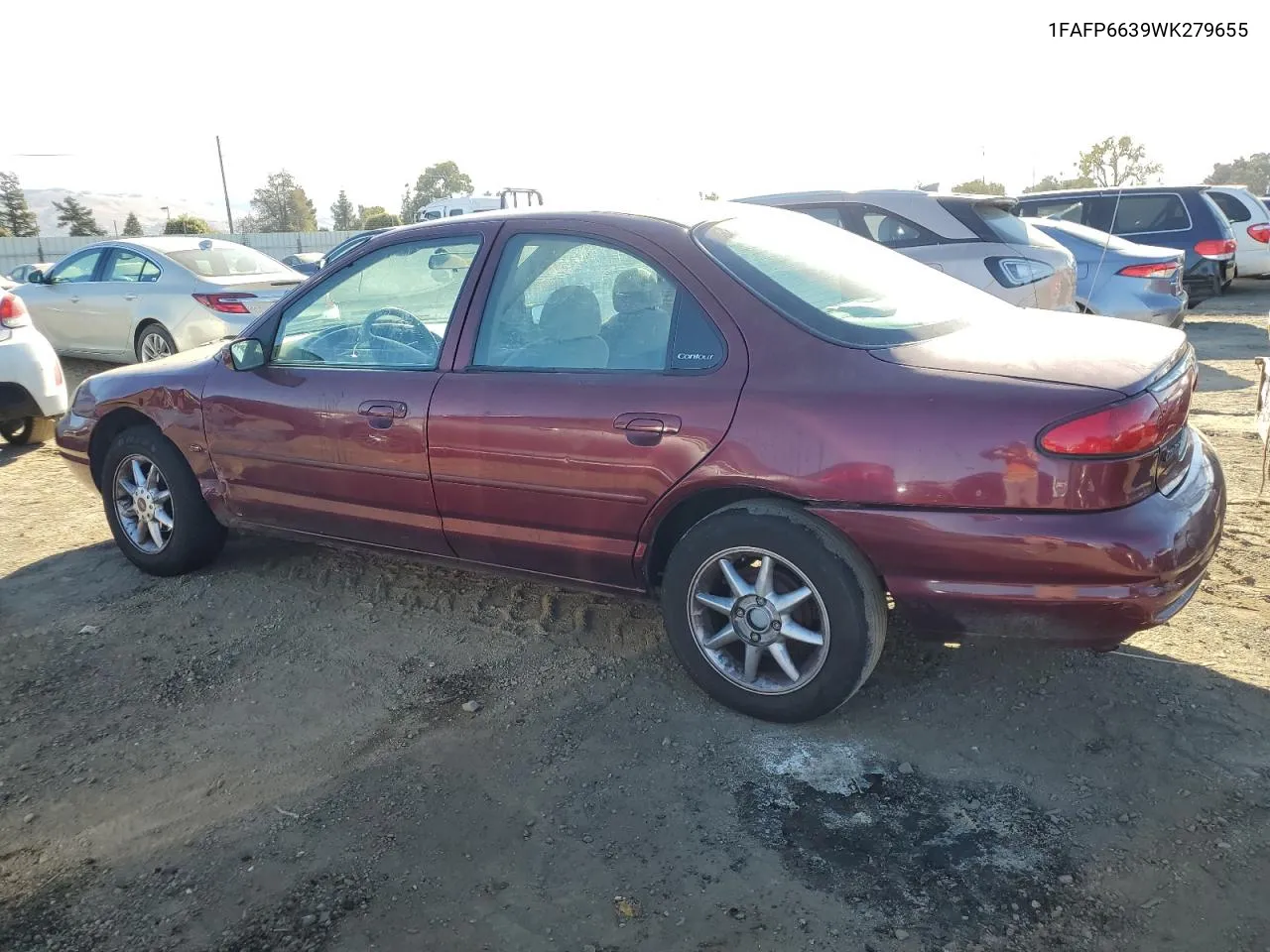 1998 Ford Contour Lx VIN: 1FAFP6639WK279655 Lot: 77660774