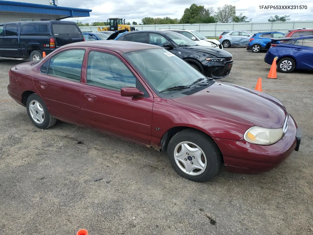 1999 Ford Contour Lx VIN: 1FAFP653XXK231570 Lot: 70575674