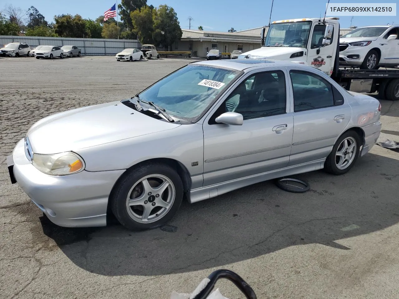 1999 Ford Contour Svt VIN: 1FAFP68G9XK142510 Lot: 74818384