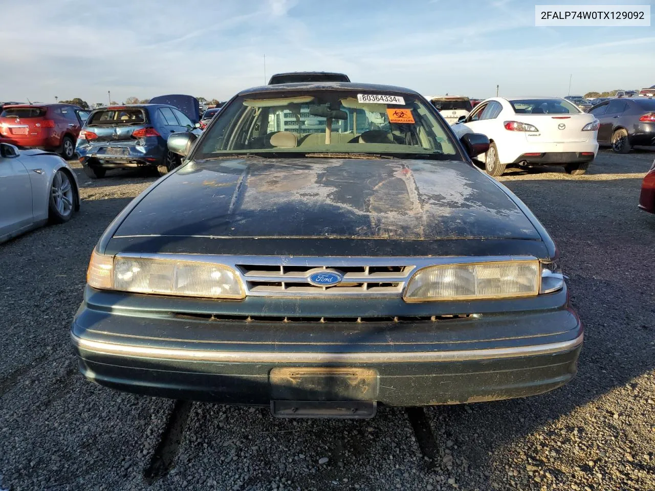 1996 Ford Crown Victoria Lx VIN: 2FALP74W0TX129092 Lot: 80364334