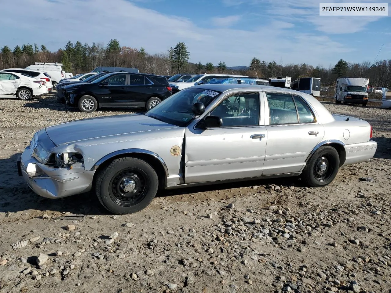 1998 Ford Crown Victoria Police Interceptor VIN: 2FAFP71W9WX149346 Lot: 79121214