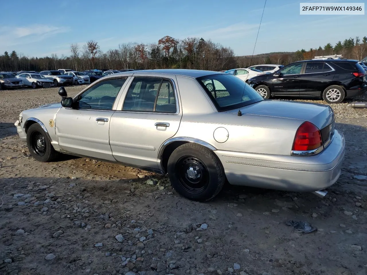 1998 Ford Crown Victoria Police Interceptor VIN: 2FAFP71W9WX149346 Lot: 79121214