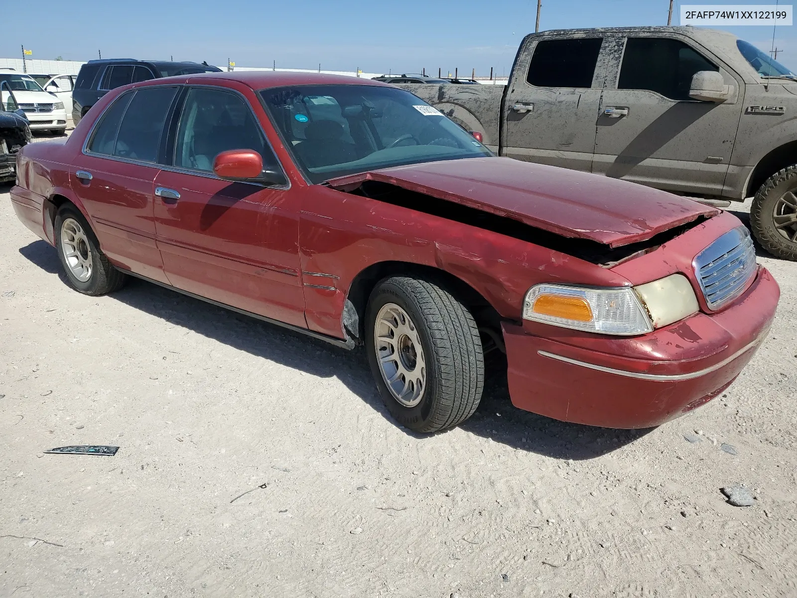 1999 Ford Crown Victoria Lx VIN: 2FAFP74W1XX122199 Lot: 61681074