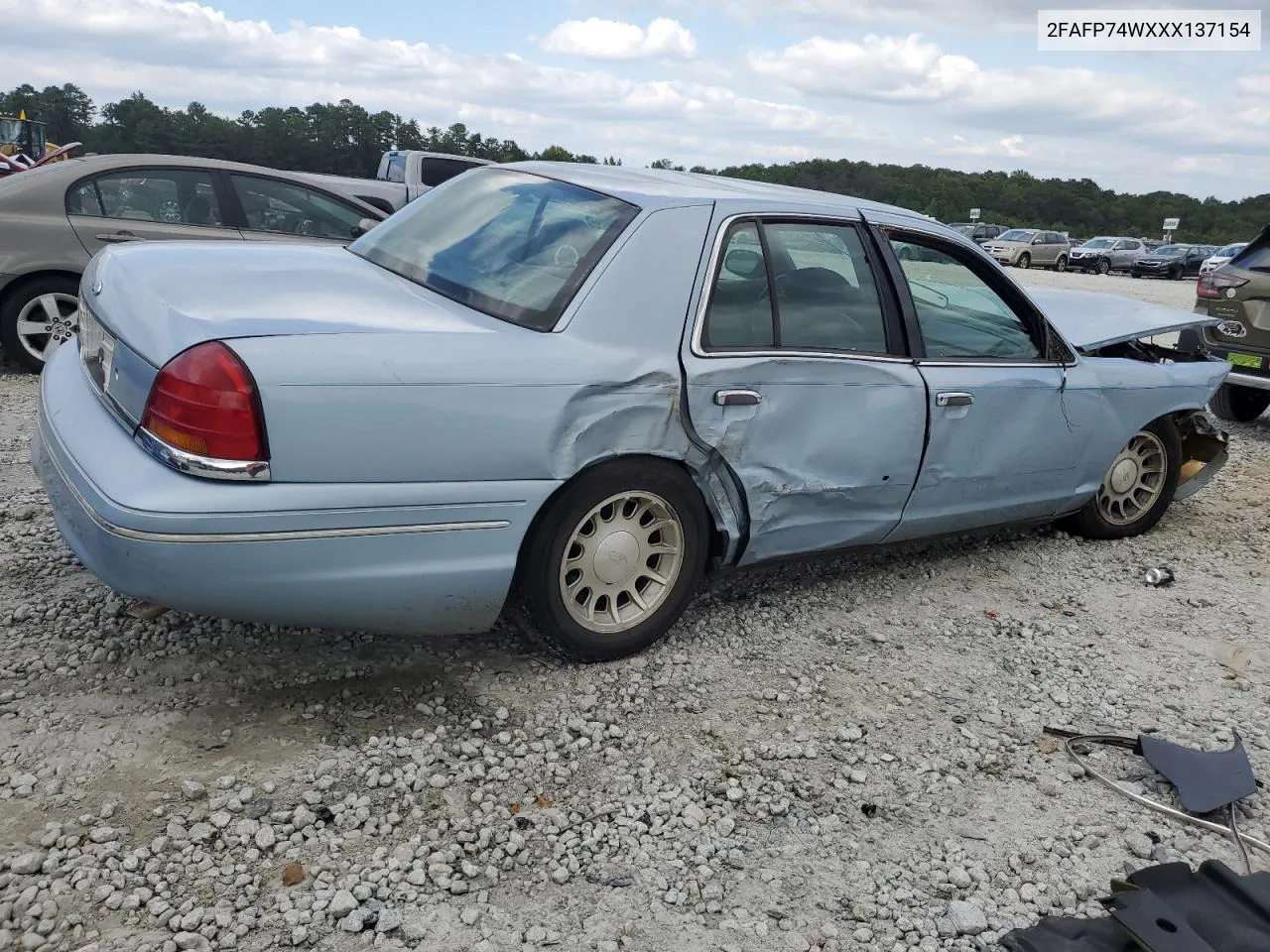 1999 Ford Crown Victoria Lx VIN: 2FAFP74WXXX137154 Lot: 71418784