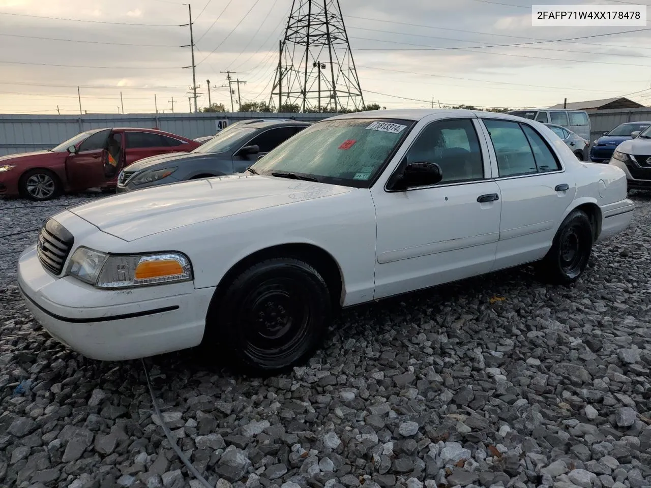 1999 Ford Crown Victoria Police Interceptor VIN: 2FAFP71W4XX178478 Lot: 71813314