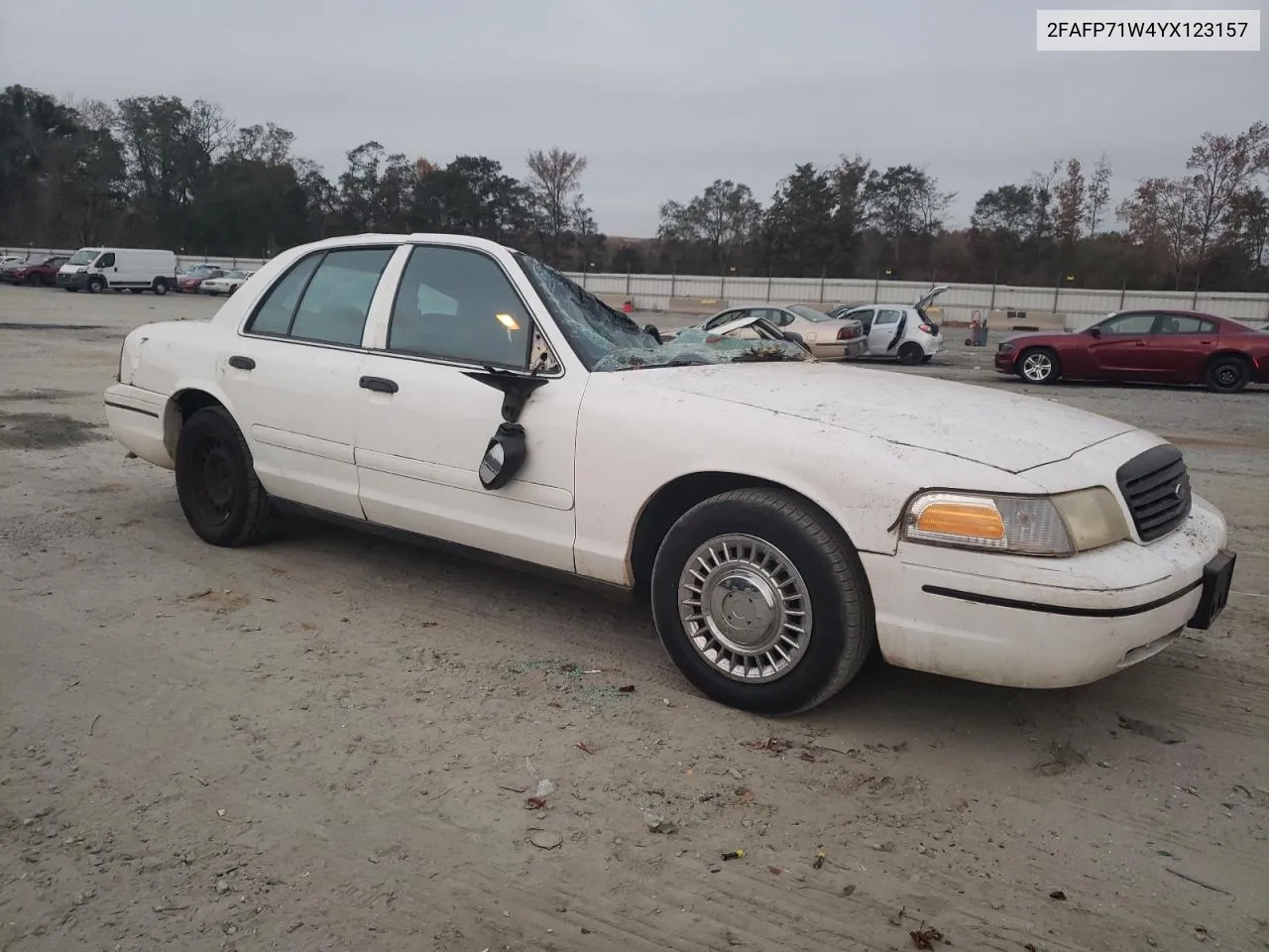 2000 Ford Crown Victoria Police Interceptor VIN: 2FAFP71W4YX123157 Lot: 78328164