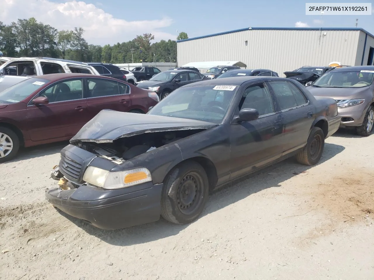 2001 Ford Crown Victoria Police Interceptor VIN: 2FAFP71W61X192261 Lot: 69208974