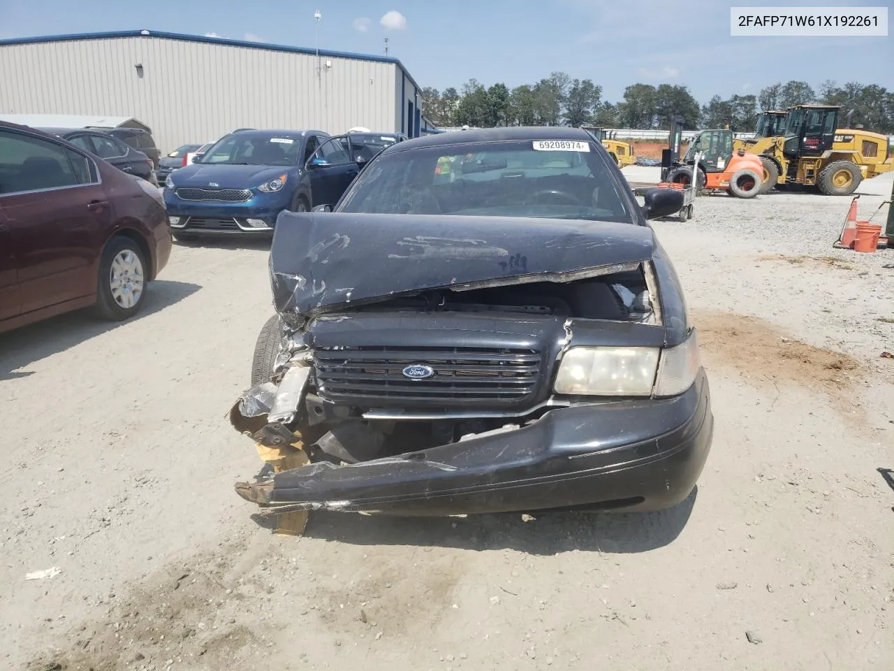 2001 Ford Crown Victoria Police Interceptor VIN: 2FAFP71W61X192261 Lot: 69208974