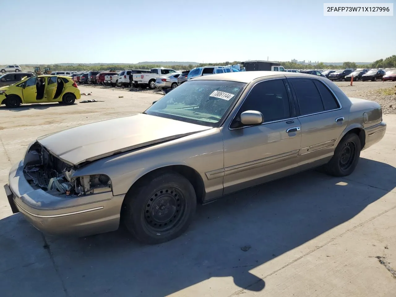 2001 Ford Crown Victoria VIN: 2FAFP73W71X127996 Lot: 73061144