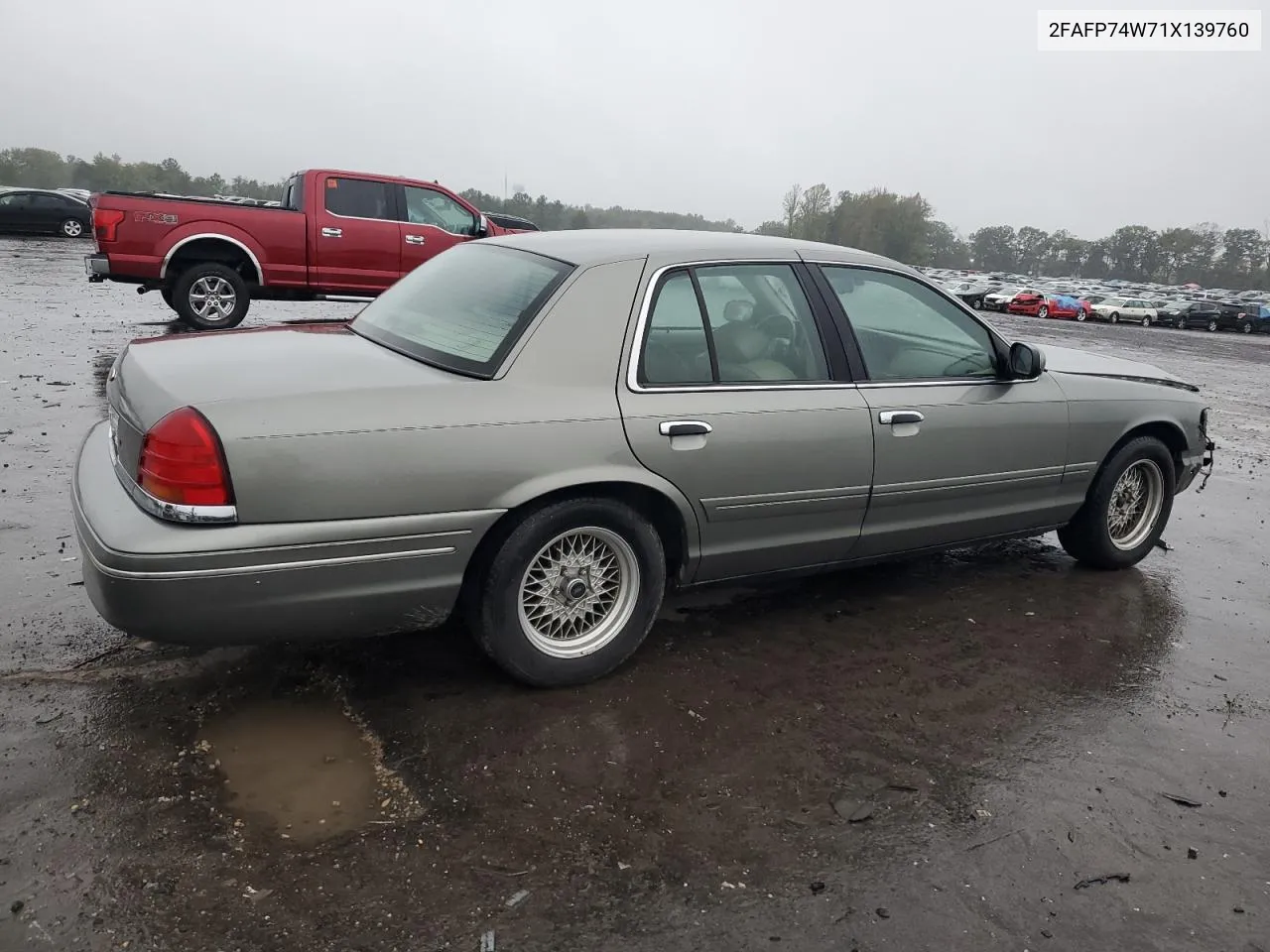 2001 Ford Crown Victoria Lx VIN: 2FAFP74W71X139760 Lot: 73740434