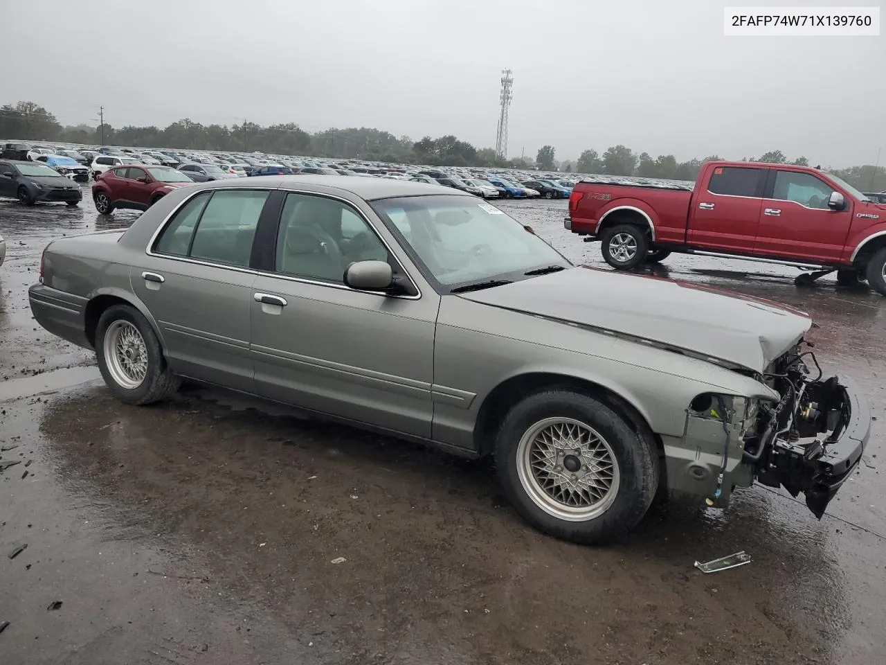 2FAFP74W71X139760 2001 Ford Crown Victoria Lx