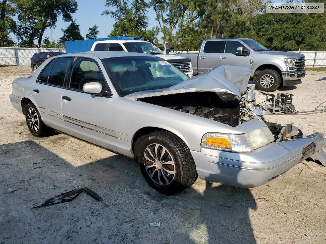 2001 Ford Crown Victoria VIN: 2FAFP73W71X134849 Lot: 75602814