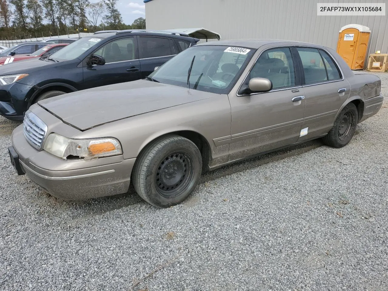 2001 Ford Crown Victoria VIN: 2FAFP73WX1X105684 Lot: 75985864