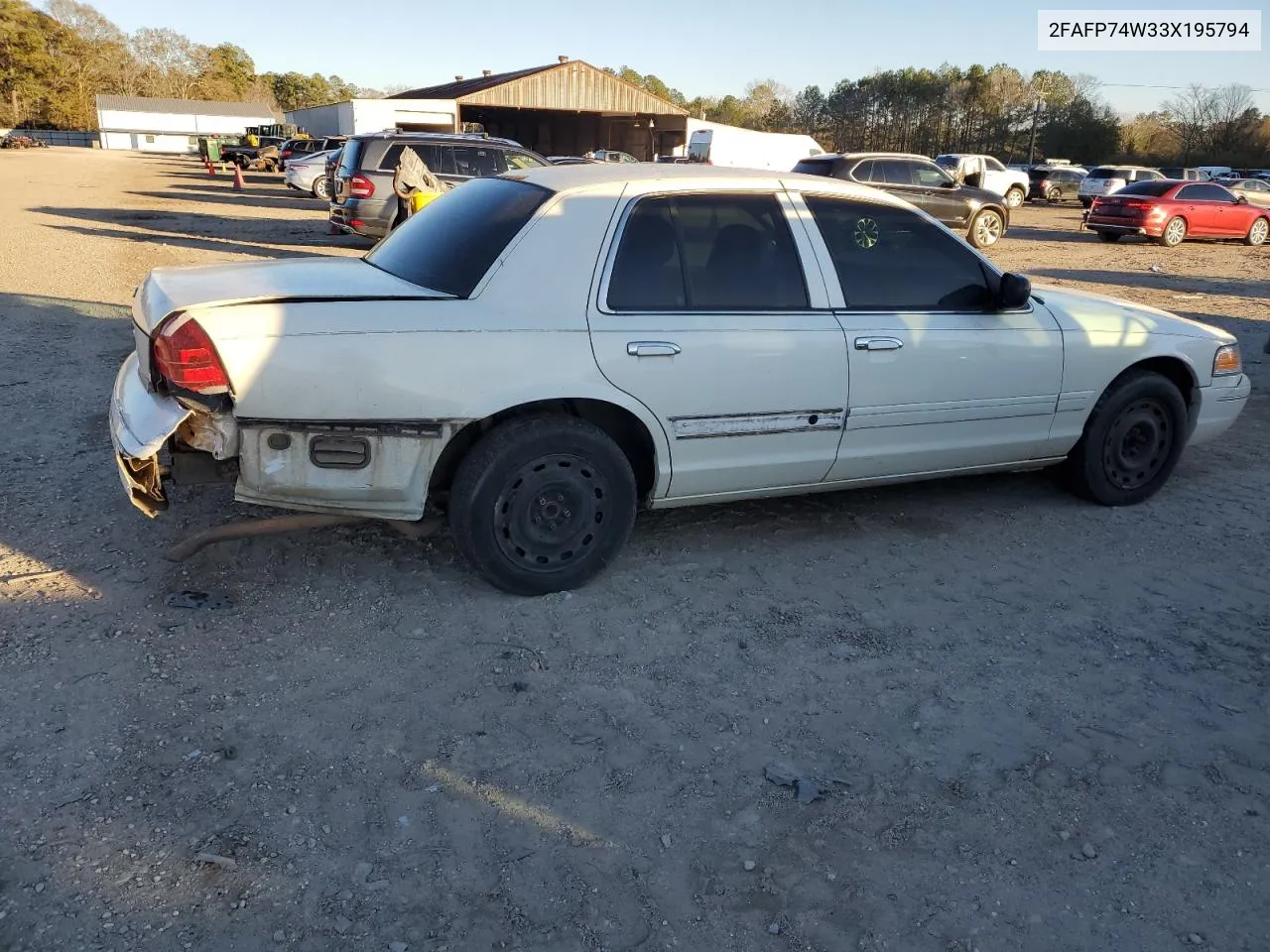 2003 Ford Crown Victoria Lx VIN: 2FAFP74W33X195794 Lot: 55666594