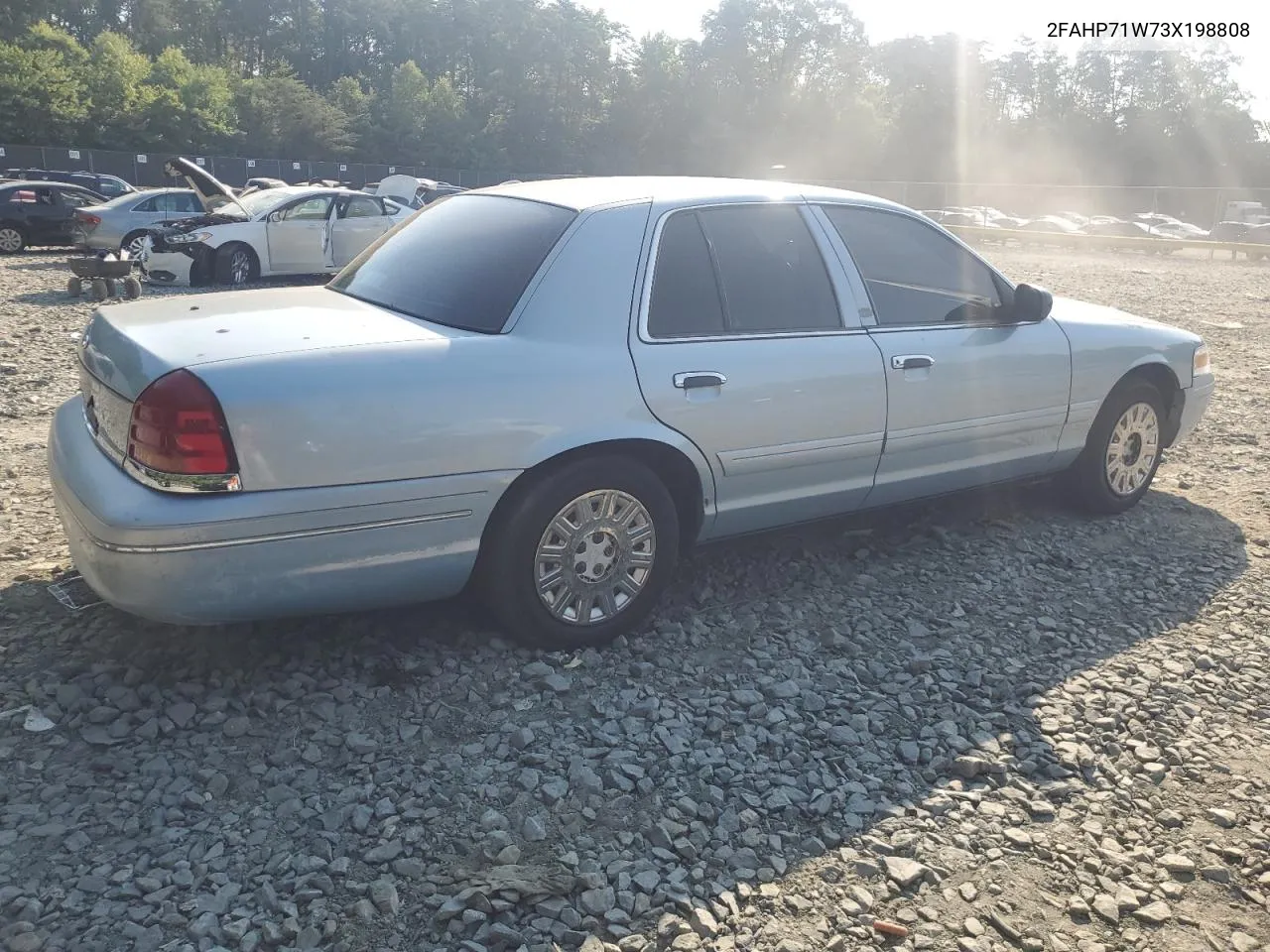 2003 Ford Crown Victoria Police Interceptor VIN: 2FAHP71W73X198808 Lot: 59357524