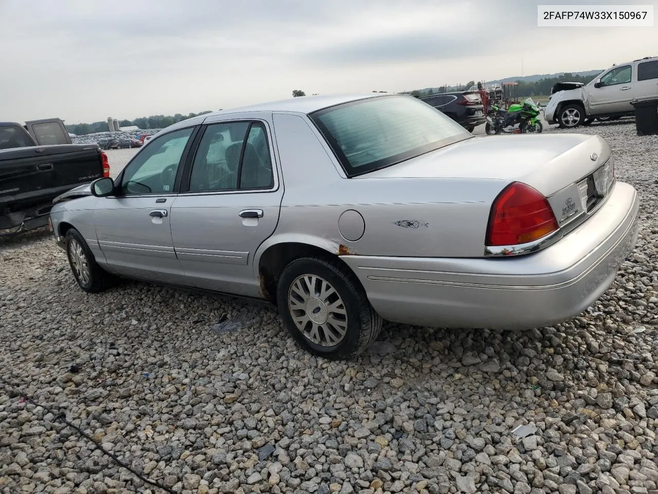 2003 Ford Crown Victoria Lx VIN: 2FAFP74W33X150967 Lot: 69325474