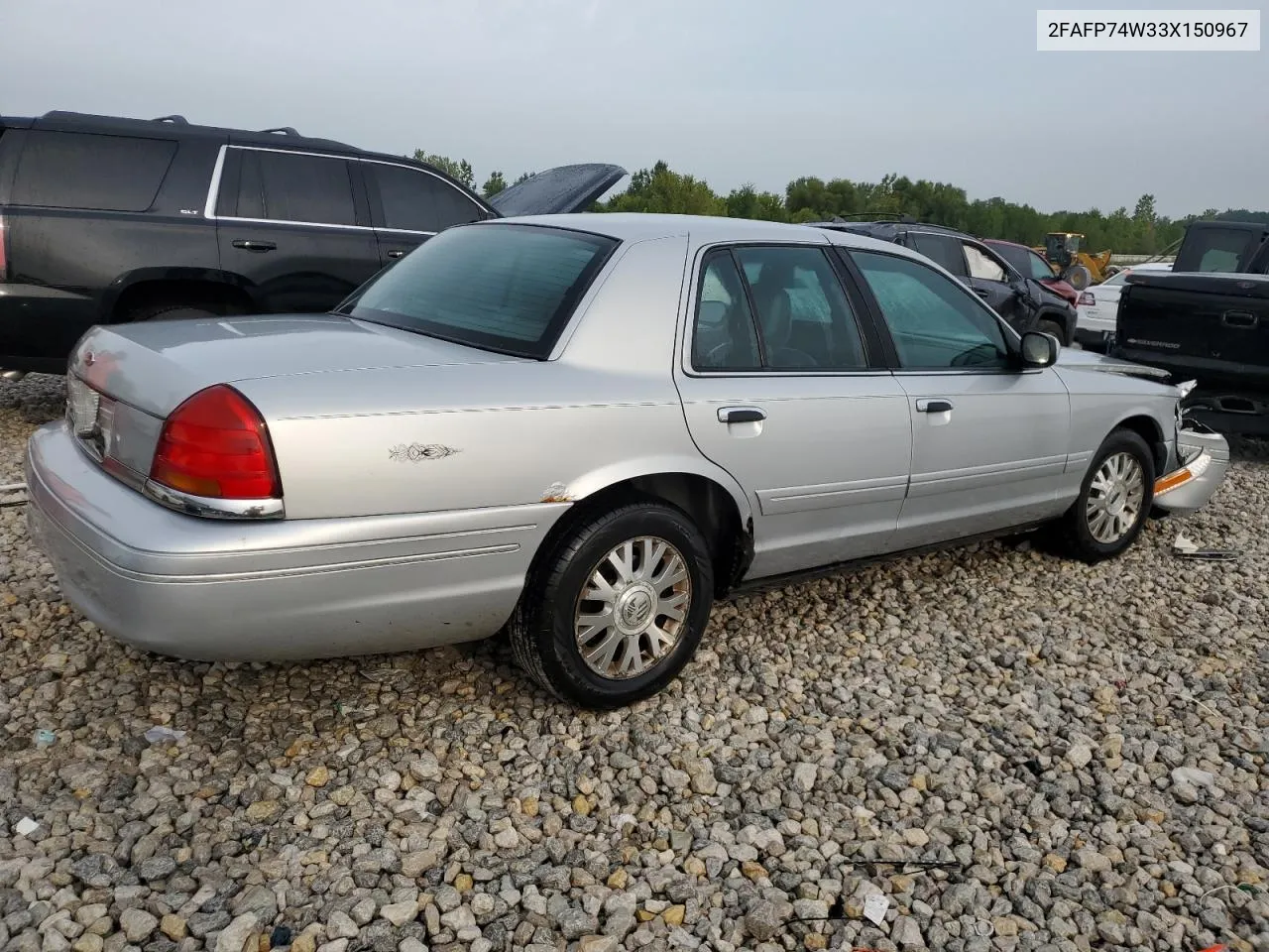 2003 Ford Crown Victoria Lx VIN: 2FAFP74W33X150967 Lot: 69325474