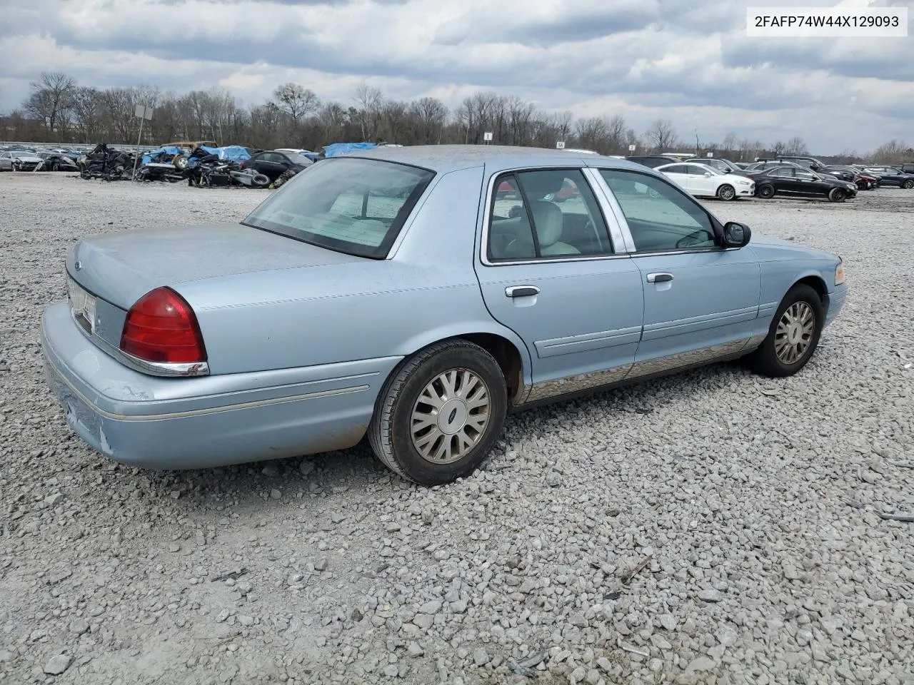 2004 Ford Crown Victoria Lx VIN: 2FAFP74W44X129093 Lot: 44156034