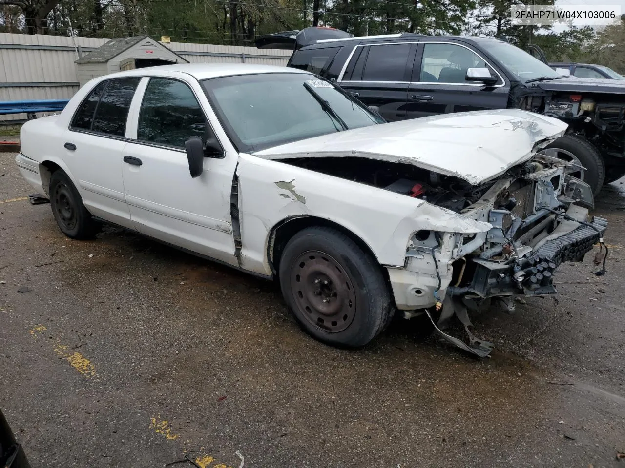 2004 Ford Crown Victoria Police Interceptor VIN: 2FAHP71W04X103006 Lot: 45168054