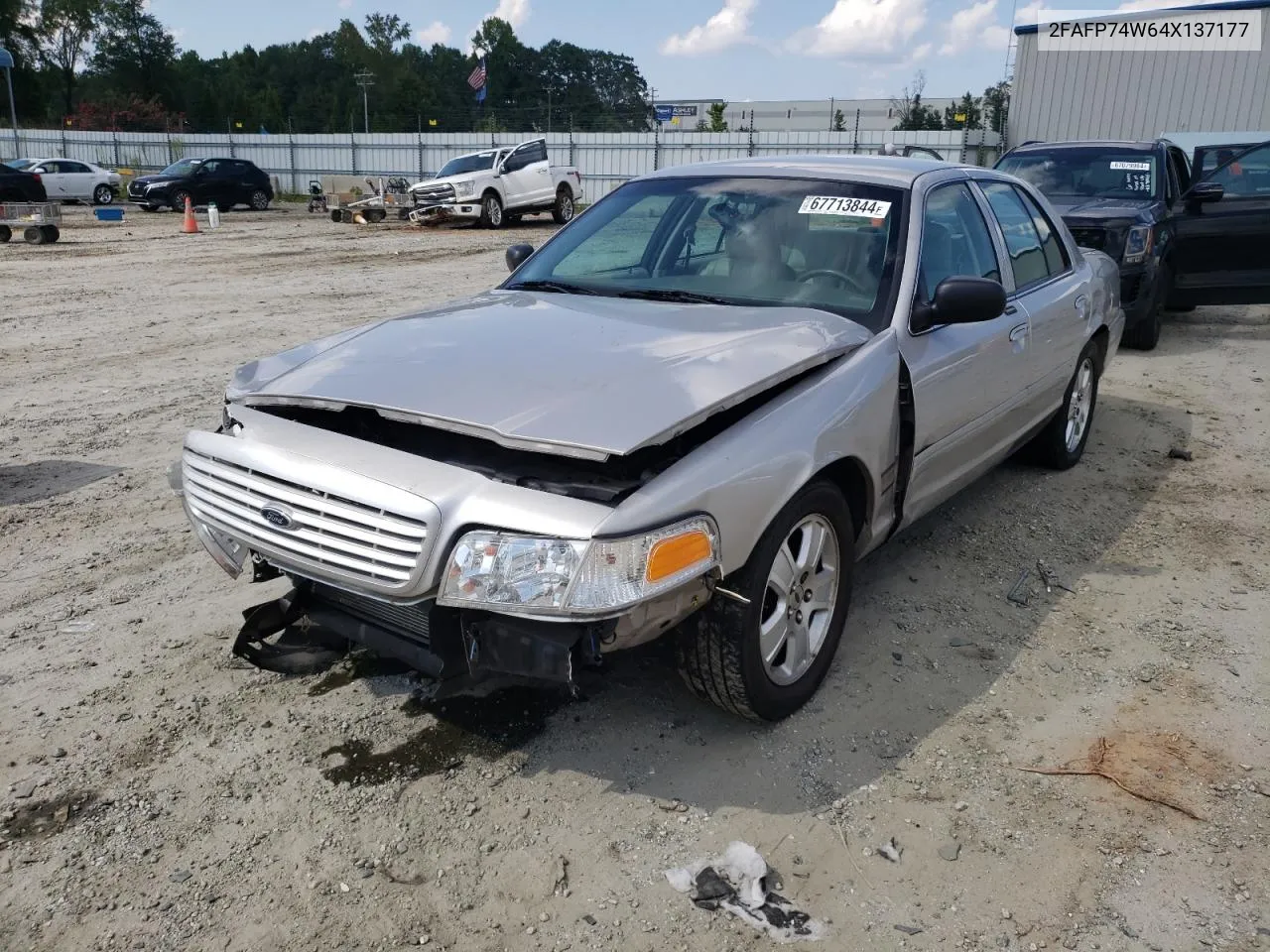 2004 Ford Crown Victoria Lx VIN: 2FAFP74W64X137177 Lot: 67713844