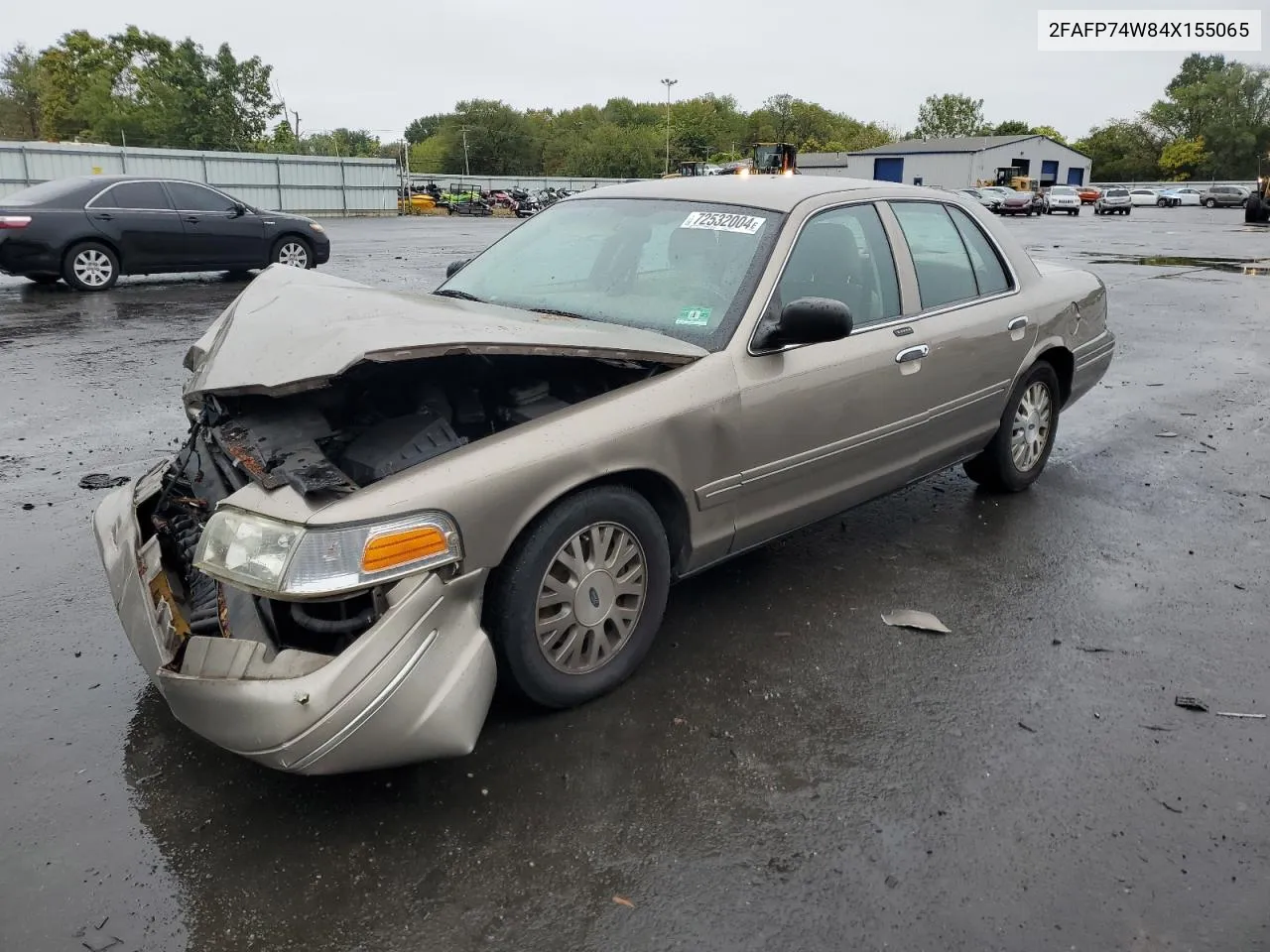 2004 Ford Crown Victoria Lx VIN: 2FAFP74W84X155065 Lot: 72532004