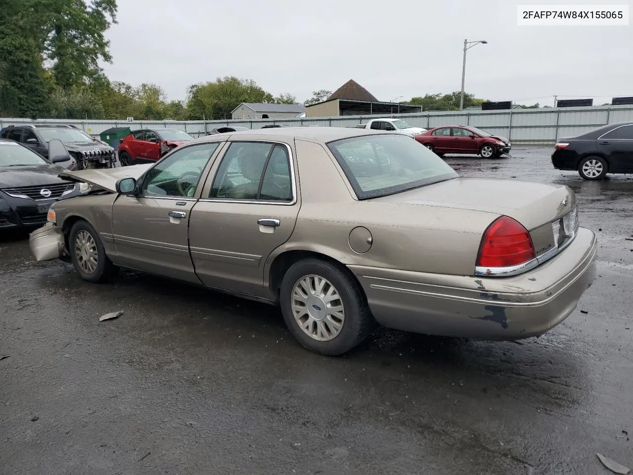 2004 Ford Crown Victoria Lx VIN: 2FAFP74W84X155065 Lot: 72532004