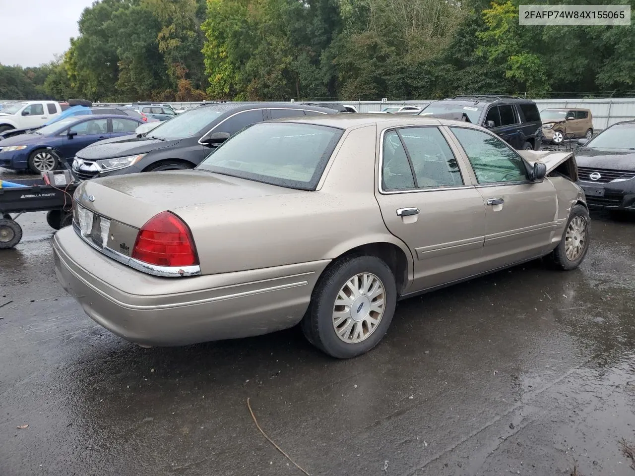 2004 Ford Crown Victoria Lx VIN: 2FAFP74W84X155065 Lot: 72532004